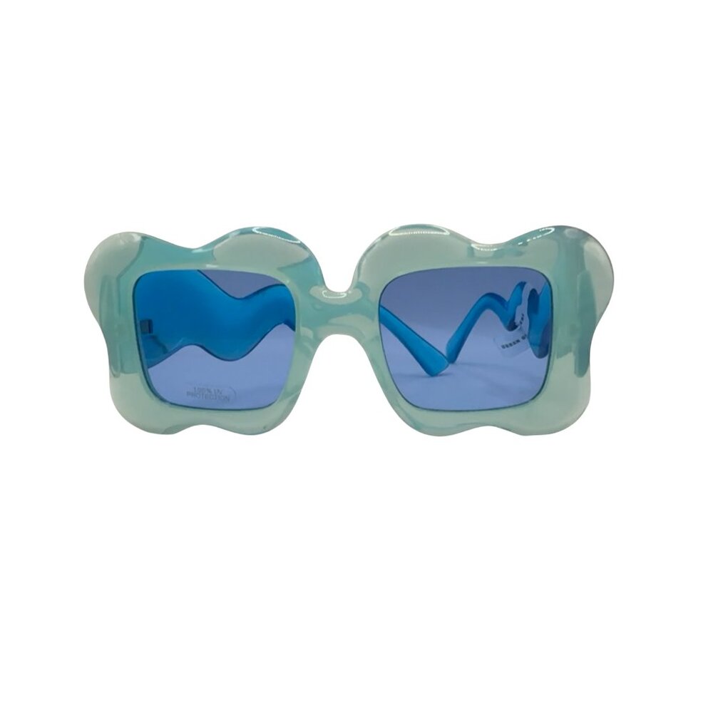 Urban Outfitters Blue Wavy Sunglasses